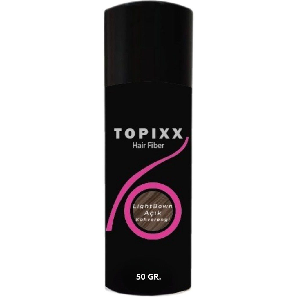 Topixx Hair Fiber Açık Kahve/Light Brown 50 Gr. Saç Tozu Topik ,Saç Kapatıcı Toz - Açık Kahve Diğer Fiyatı