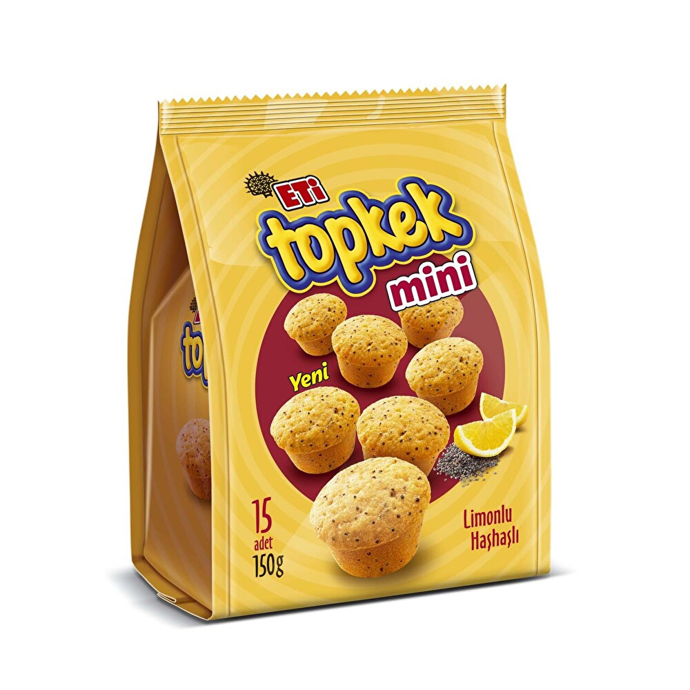 Topkek Mini Limonlu Haşhaşlı 150 g Bisküvi ve Kek Fiyatı