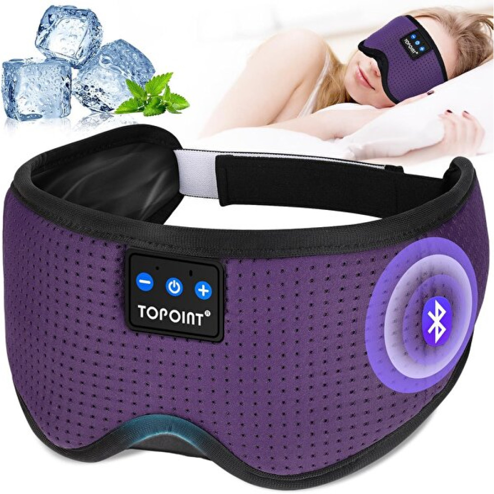 Topoint Uyku Kulaklıkları Bluetooth Uyku Maskesi Mor Bluetooth Kulaklık Fiyatı