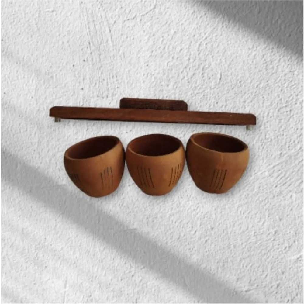 Toprak Ahşap Basamak Standlı Siyah Çizgi Desenli Podyum 3 Adet Toprak Saksı 7*7 cm - Kiremit Oto Boyaları Fiyatı