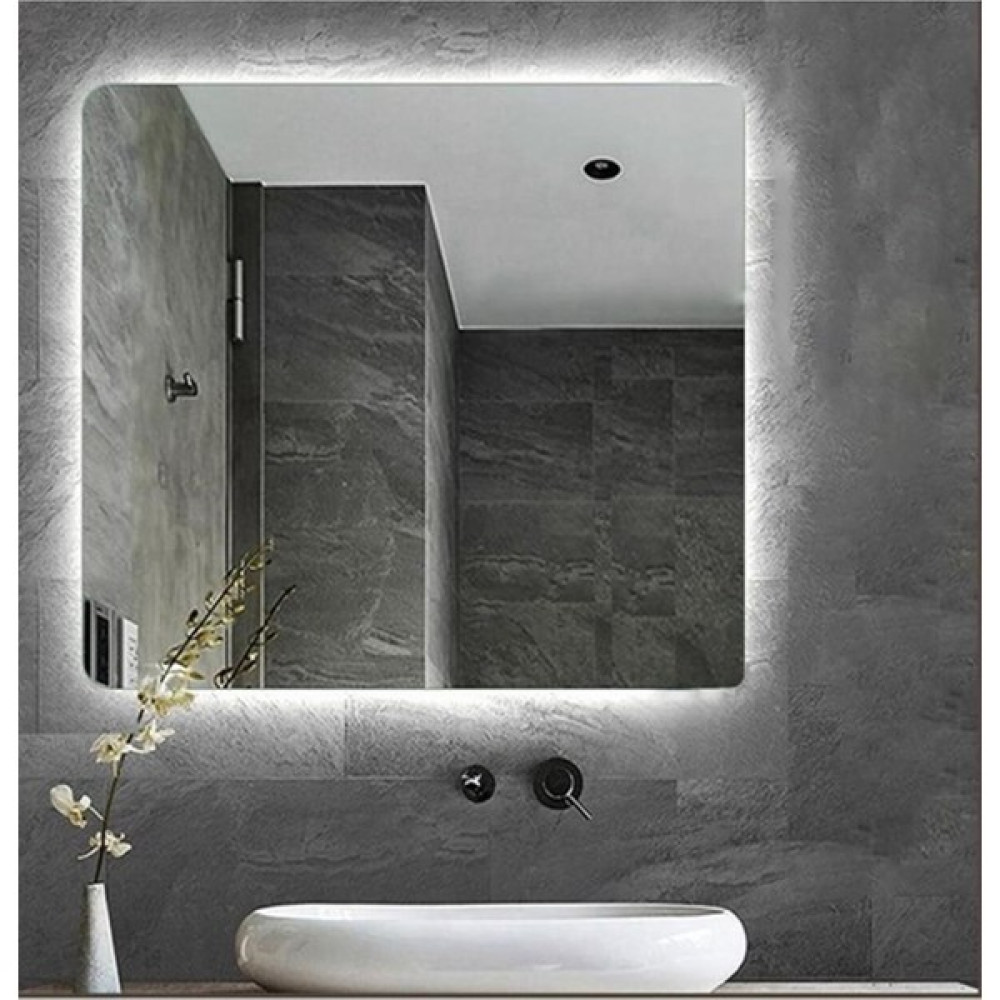 Toprak Dekor 50*50 Beyaz Ledli Ayna Kare Banyo Aynası Makyaj Aynası Banyo Aynası Fiyatı