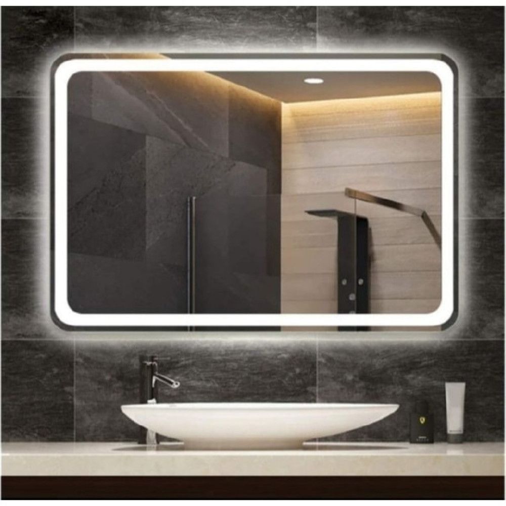 Toprak Dekor 50*70 Kumlamalı Beyaz Ledli Banyo Aynası Banyo Aynası Fiyatı