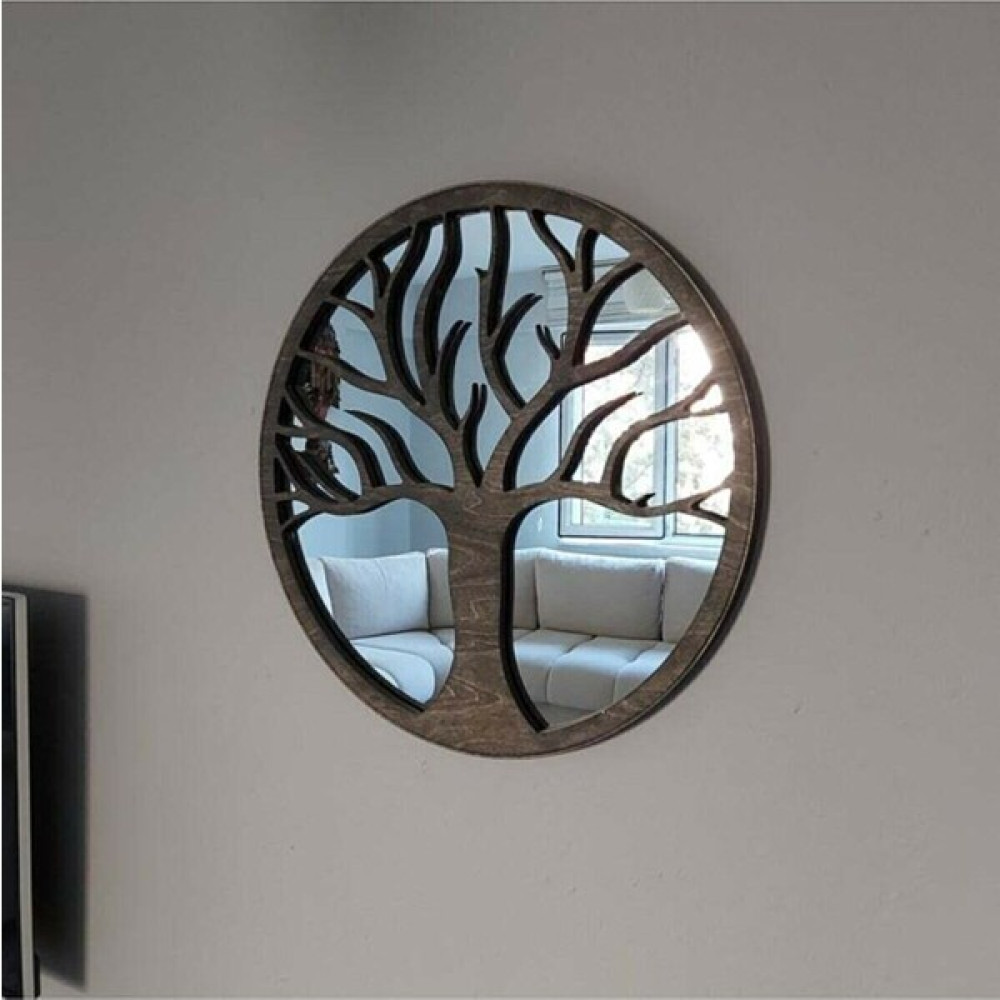 Toprak Dekor 60 Cm Hayat Ağacı Dekoratif Ayna Konsol Aynası Hediyelik Ayna Banyo Aynası Fiyatı