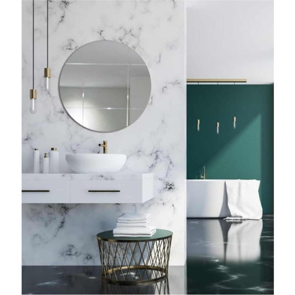 Toprak Dekor 60 cm Kare Desenli Dekoratif Ayna Konsol Aynası Makyaj Aynası Banyo Aynası Fiyatı