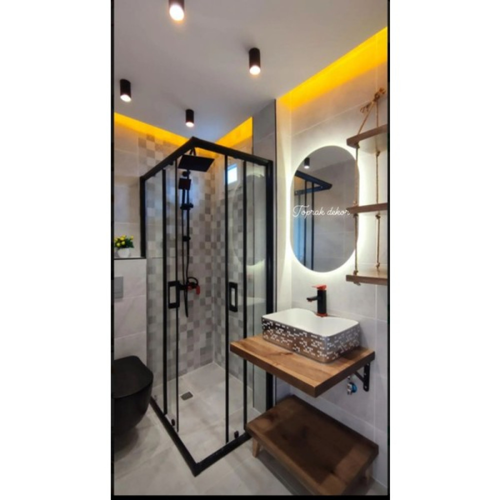 Toprak Dekor Ledli Banyo Aynası 100*50 Iki Taraf Oval Banyo Aynası Işıklı Ayna Makyaj Aynası Banyo Aynası Fiyatı