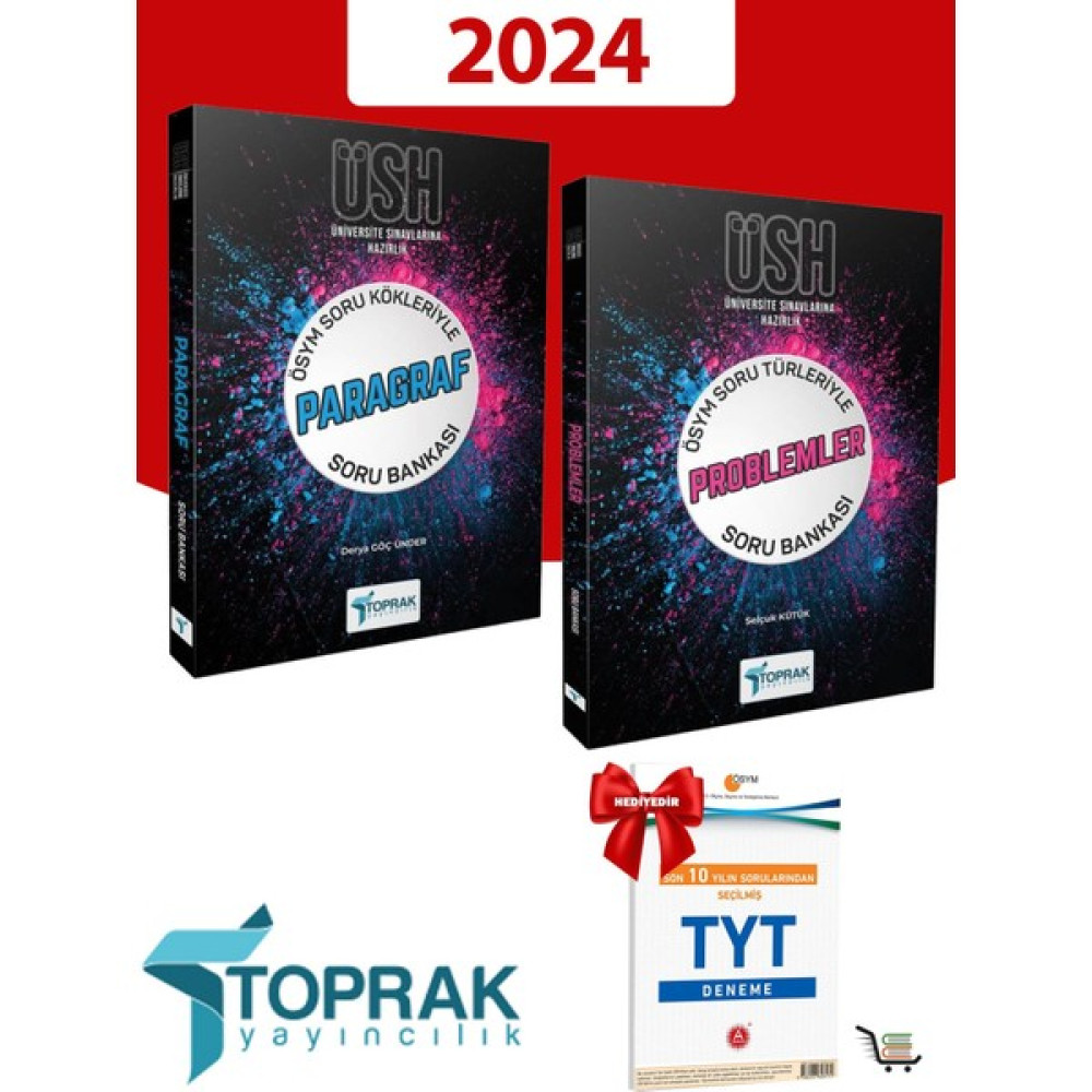 Toprak Yayınları 2024 Model Paragraf - Problemler Soru Bankası - TYT Çıkmış Sorular Deneme Temel Yeterlilik Testi (TYT) Fiyatı