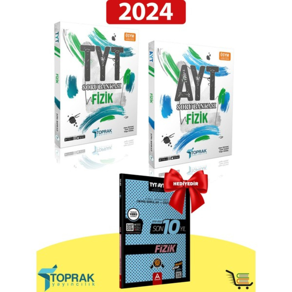 Toprak Yayınları Tyt-Ayt Fizik Soru Bankası Çıkmış Sorular Hediyeli Set Temel Yeterlilik Testi (TYT) Fiyatı