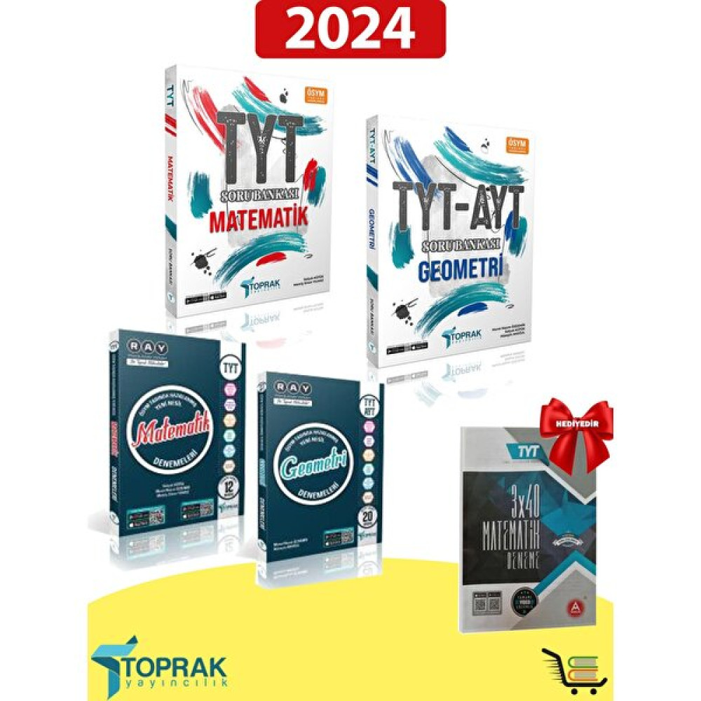 Toprak Yayınları Tyt Matematik-Geometri Soru Bankası ve Deneme Seti Hediyeli! Temel Yeterlilik Testi (TYT) Fiyatı
