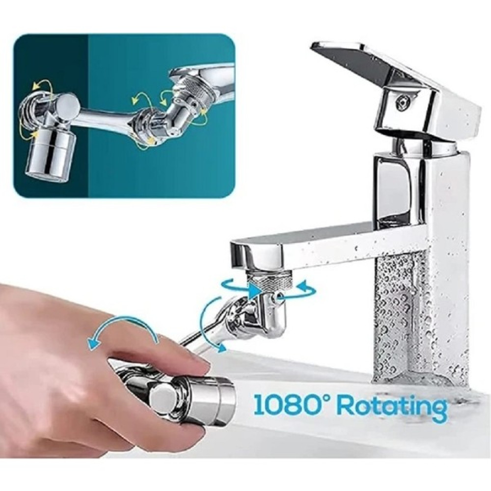 Toprakbanyo 1080 Derece Dönebilen Filtreli Perlatör Musluk Ucu Lavabo Musluk Başı - Krom Sulak Fiyatı