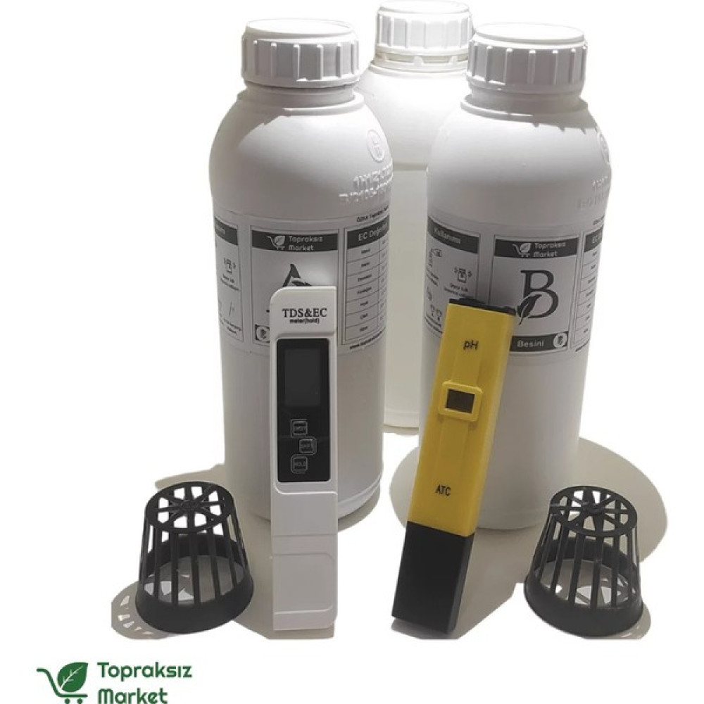 Topraksız Market Topraksız Tarım Başlangıç Seti Starkit Gübre Fiyatı