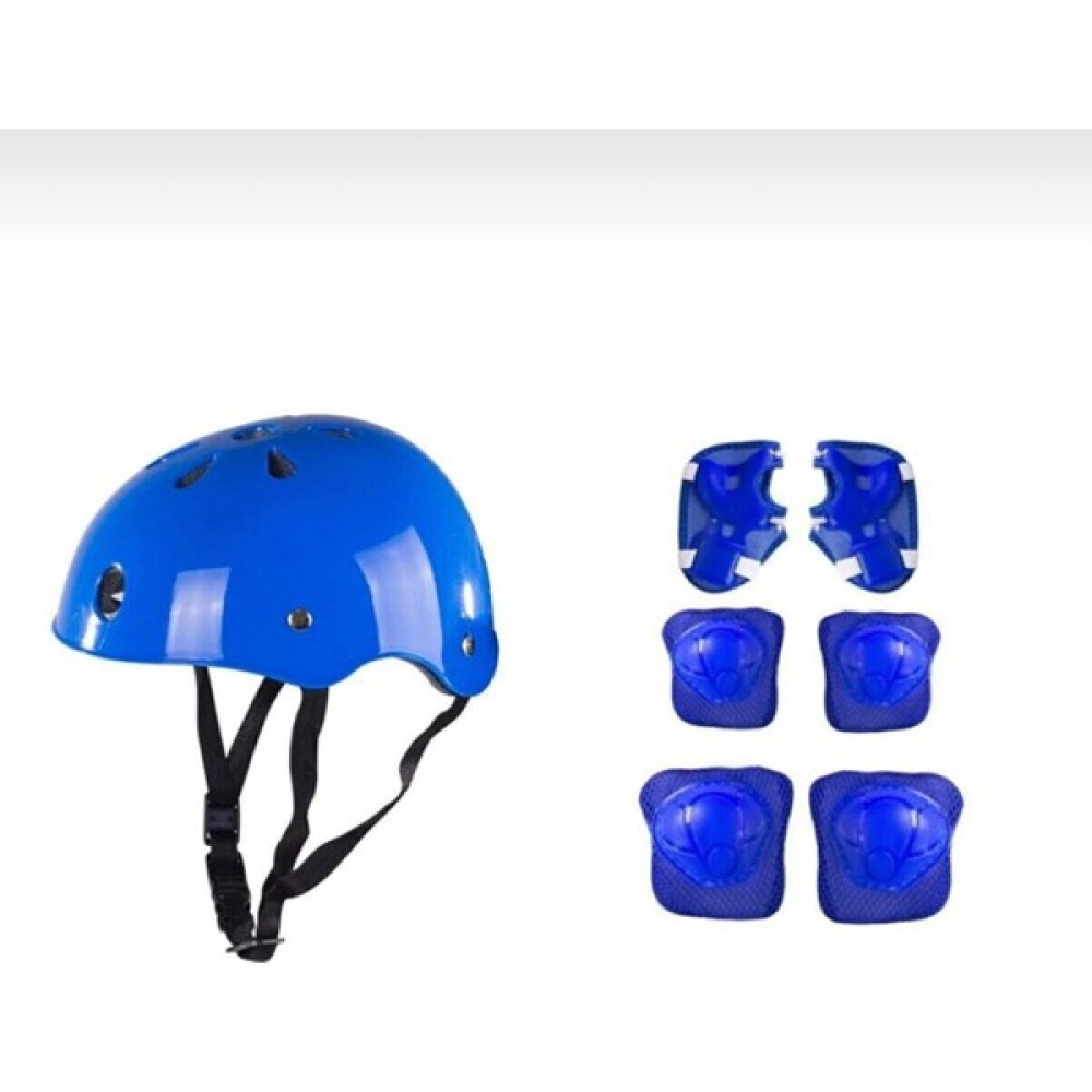 Toprock Store Çocuk Kask Dizlik Dirseklik Kemik Set 7 Parça - Mavi - 51 - 54 cm Motorsiklet Kaskları Fiyatı