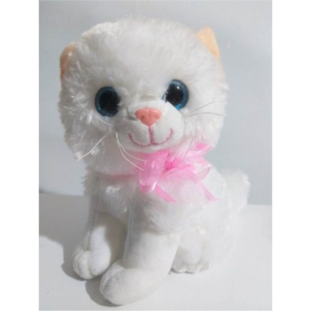 Toprock Store Oyuncak Pelüş Miyavlayan Kedi Papyonlu 30 cm Peluş Oyuncaklar Fiyatı
