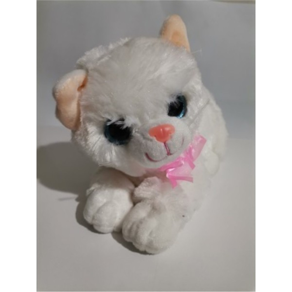 Toprock Store Oyuncak Pelüş Miyavlayan Kedi Papyonlu Boyu 30 cm Peluş Oyuncaklar Fiyatı
