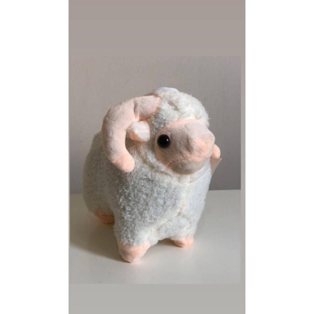 Toprock Store Sesli Kuzu Koç Peluş Oyuncak 25 cm - Beyaz Peluş Oyuncaklar Fiyatı