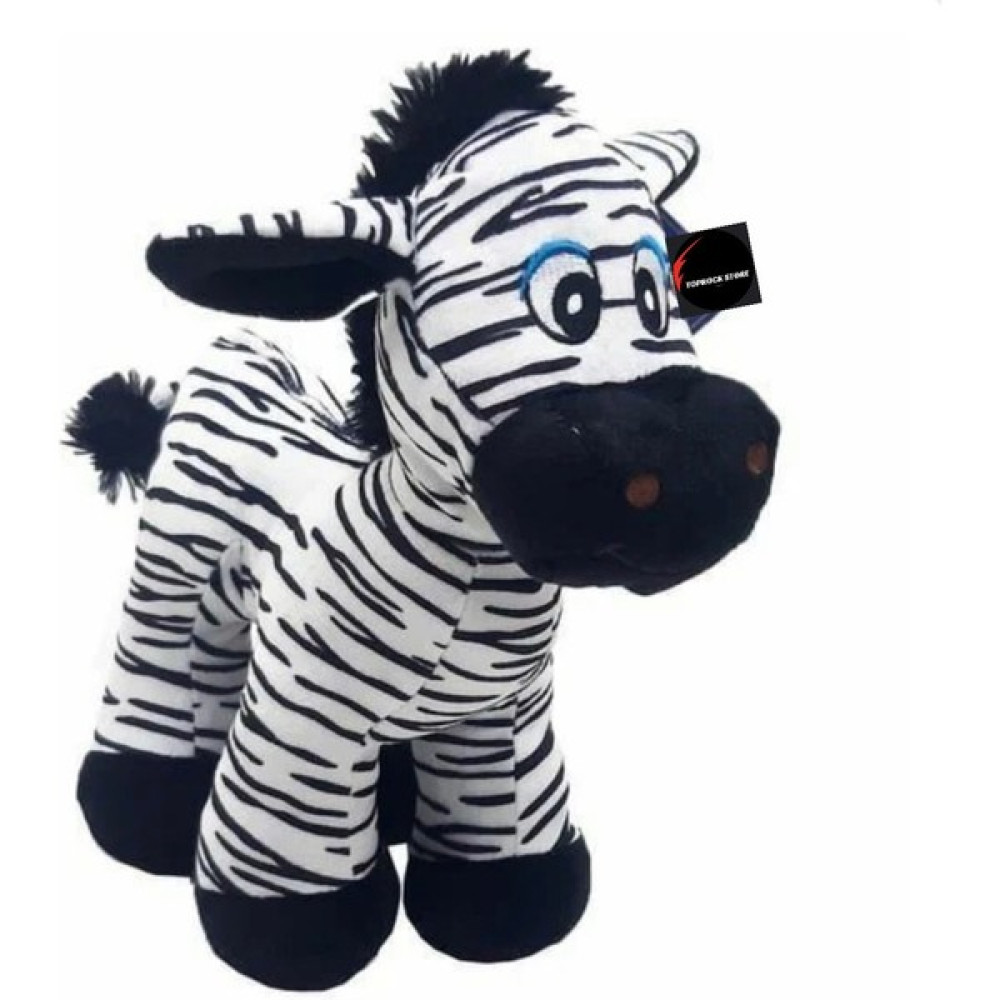 Toprock Store Sevimli Zebra Peluş Oyuncak 30 cm - Siyah - TEK EBAT Peluş Oyuncaklar Fiyatı