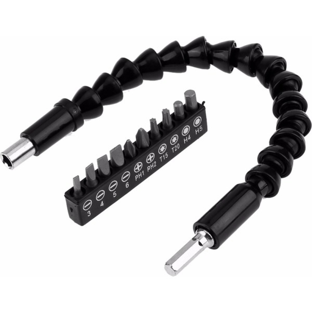 Toptan Bulurum Matkap Ucu - Bükülebilir Oynar Vidalama Bits Uzatma Aparatı 30CM - Komple Set Oto Boyaları Fiyatı