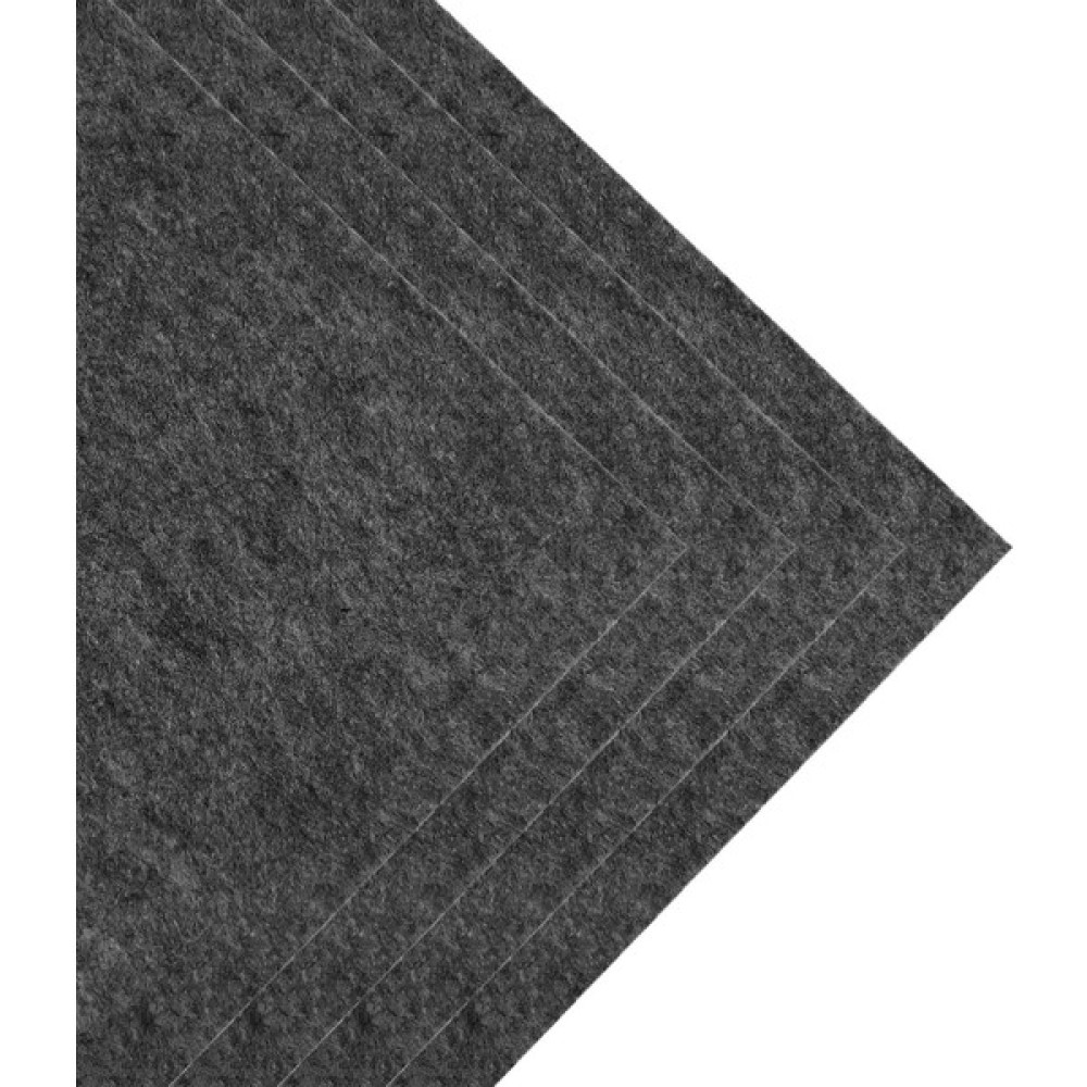 Toptan Keçe Kalın Keçe Hobi Keçe 2 mm 50 x 50 cm Koyu Kırçıllı Gri - Koyu Gri Sanatsal Malzemeler Fiyatı