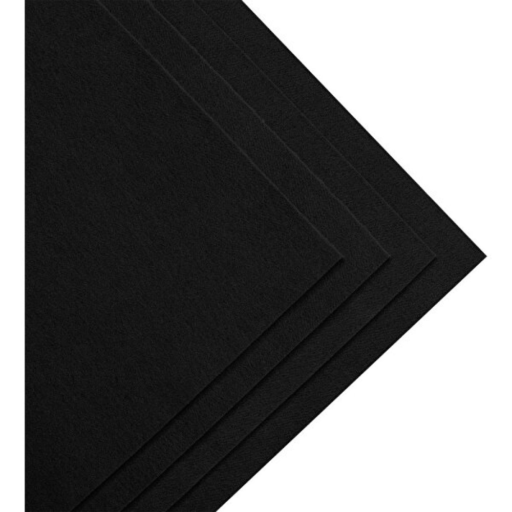 Toptan Keçe Metrelik Kalın Keçe Hobi Keçe 2 mm 1 Metre 100 x 100 cm Siyah Sanatsal Malzemeler Fiyatı