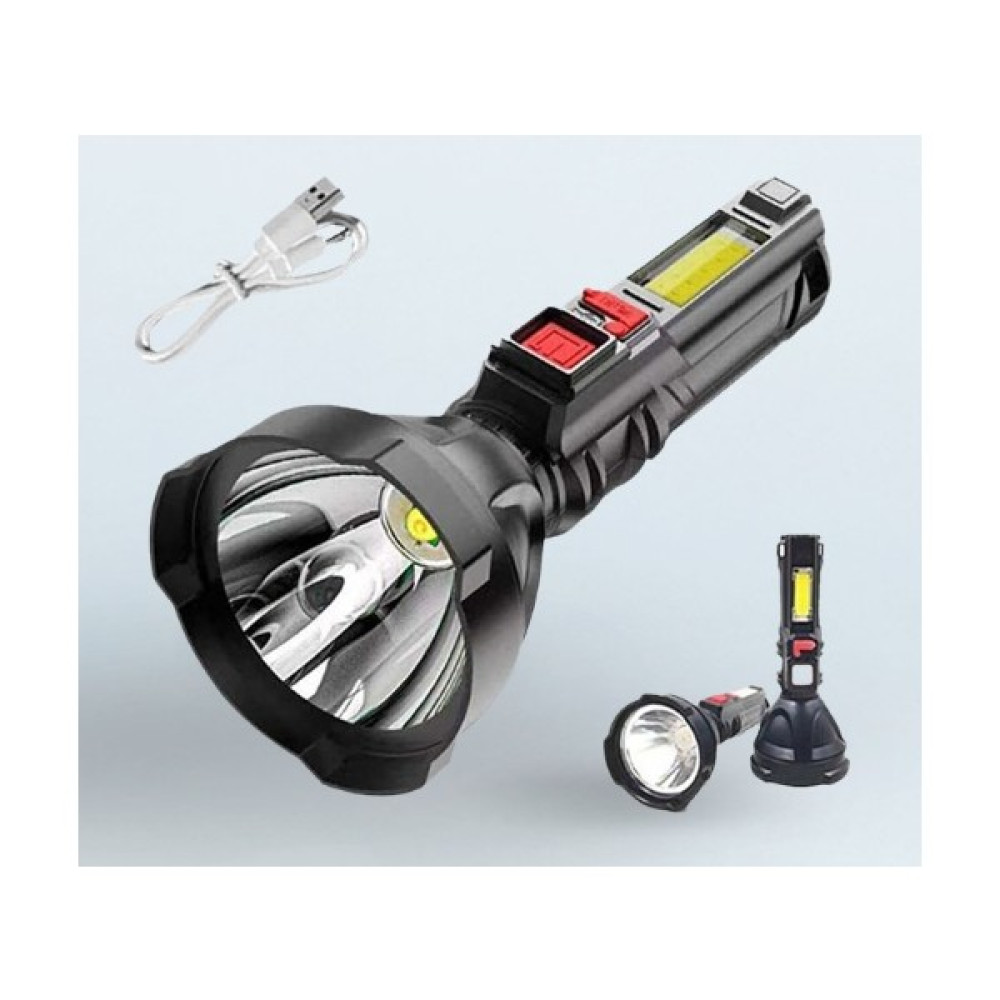 Toptancı Amca El Feneri USB Şarjlı El Feneri Süper El Feneri Avcı Feneri Balıkçı Feneri 8000 Lümen PT-6104 El Feneri Fiyatı