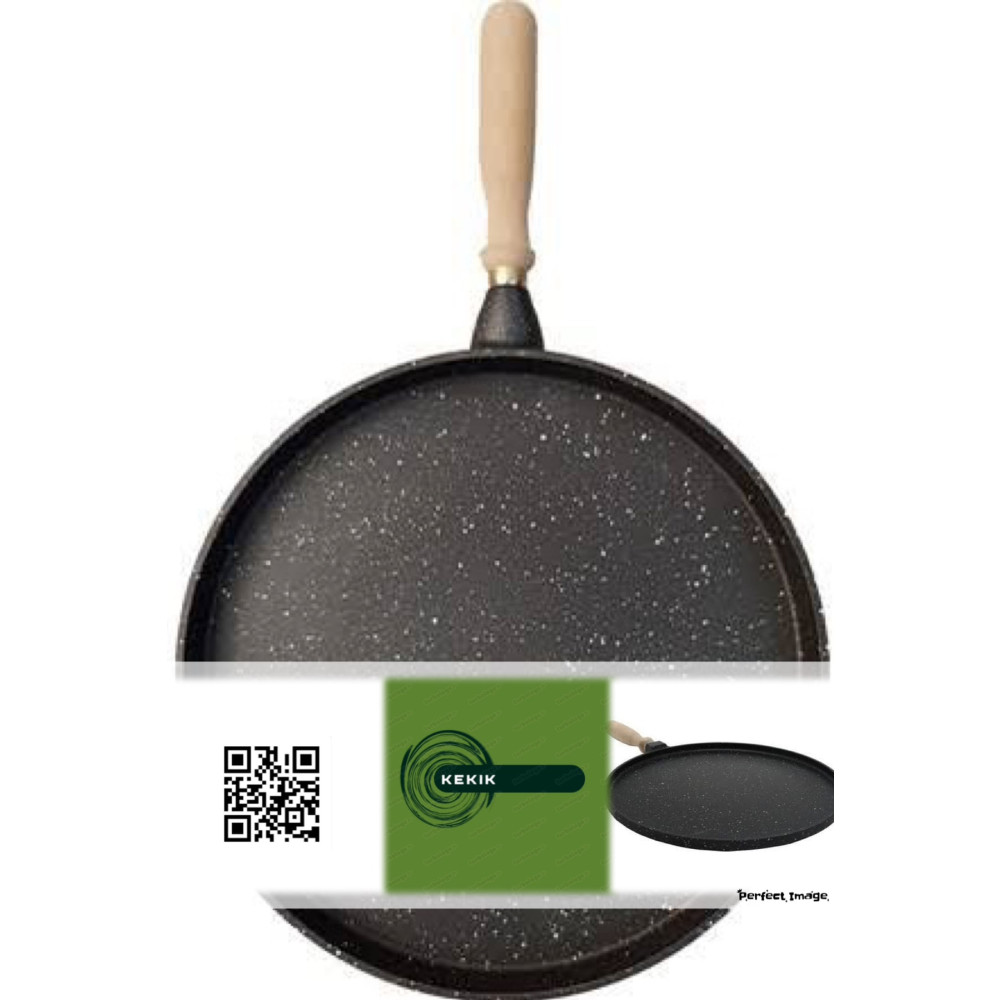 Toptanpro J117 36cm Döküm Granit Gözleme Bazlama Tavası 6272 Fma05460 Tavalar Fiyatı