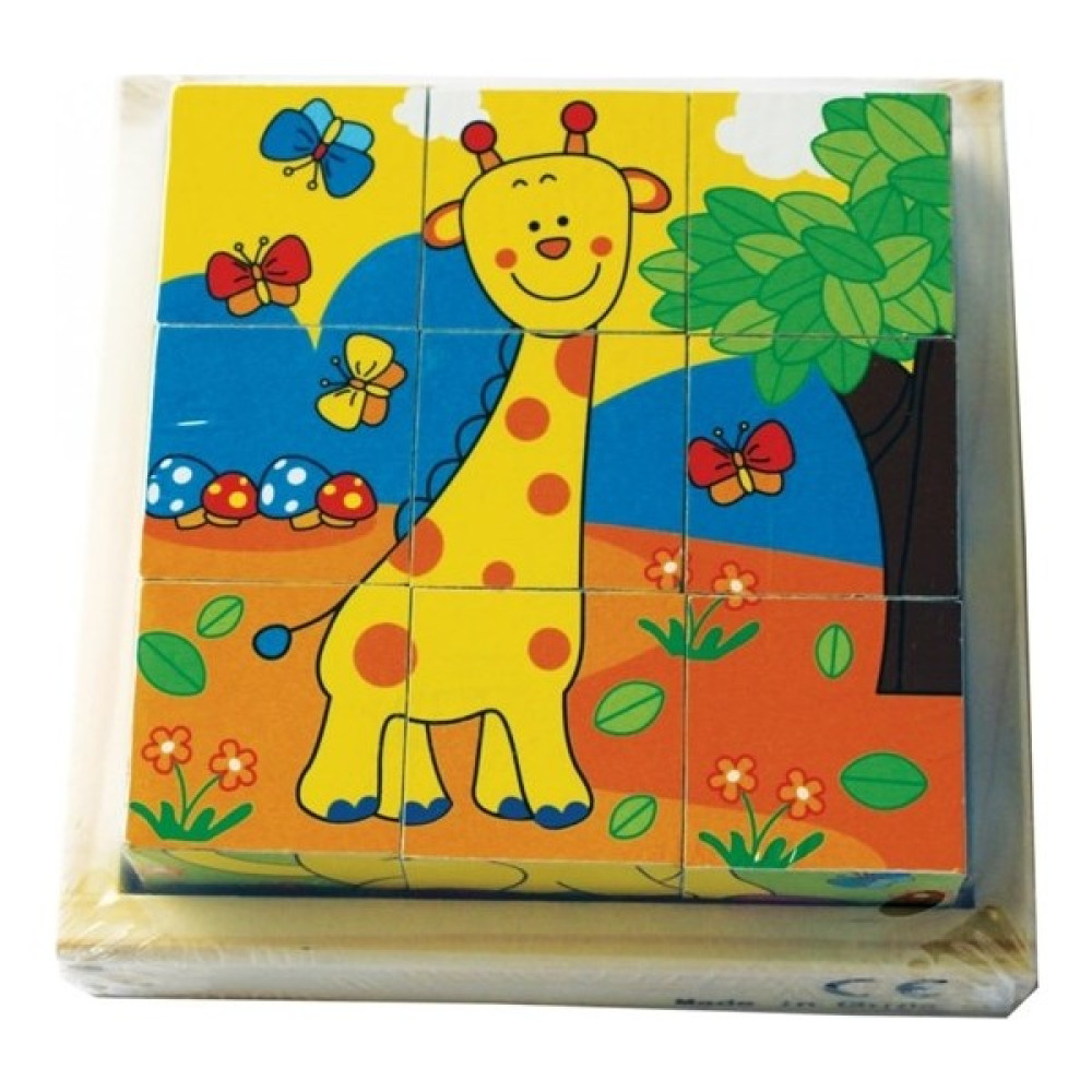 Toptoys Ahşap Hayvanlar Küp Puzzle Oto Boyaları Fiyatı