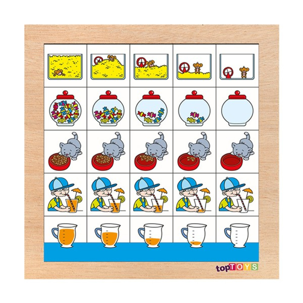 Toptoys Artan Azalan Eşleştir Ahşap Puzzle CS-7016 Oto Boyaları Fiyatı