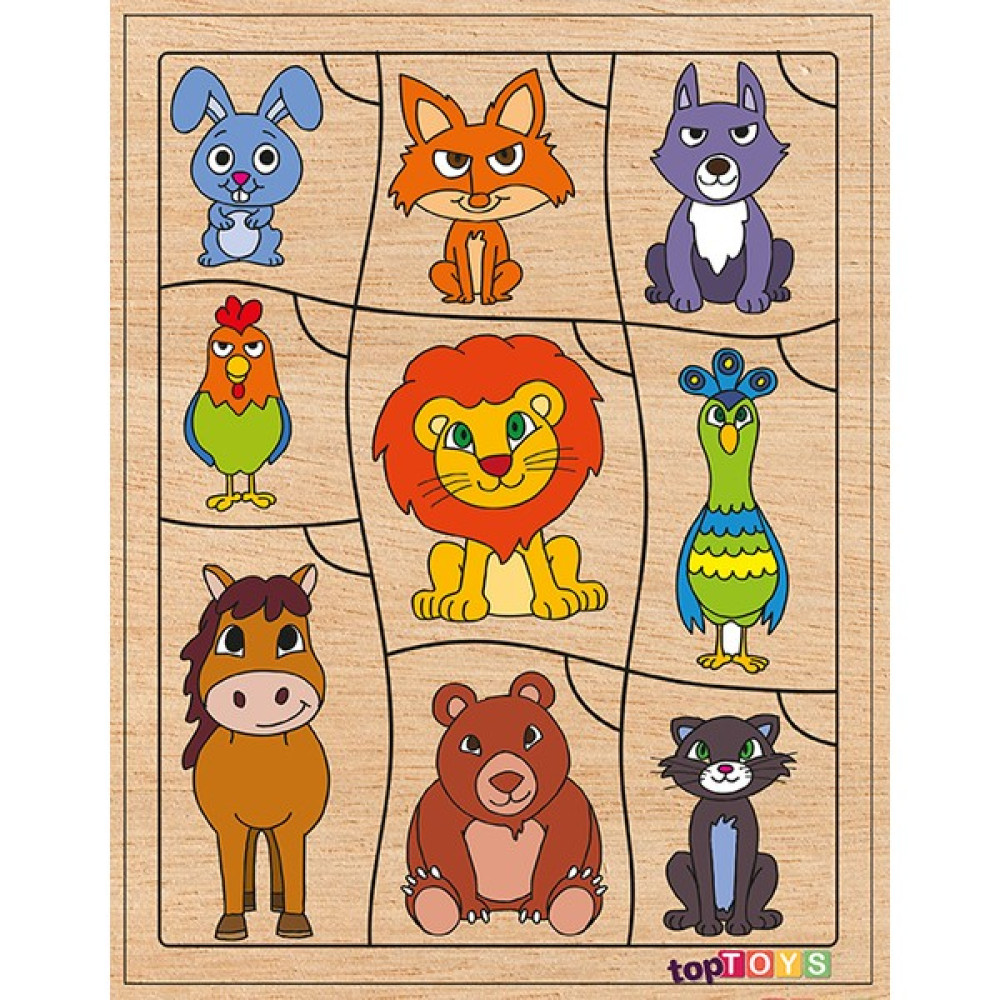 Toptoys Bil Bakalım Kimin Kuyruğu Ahşap Puzzle CS-7041 Oto Boyaları Fiyatı