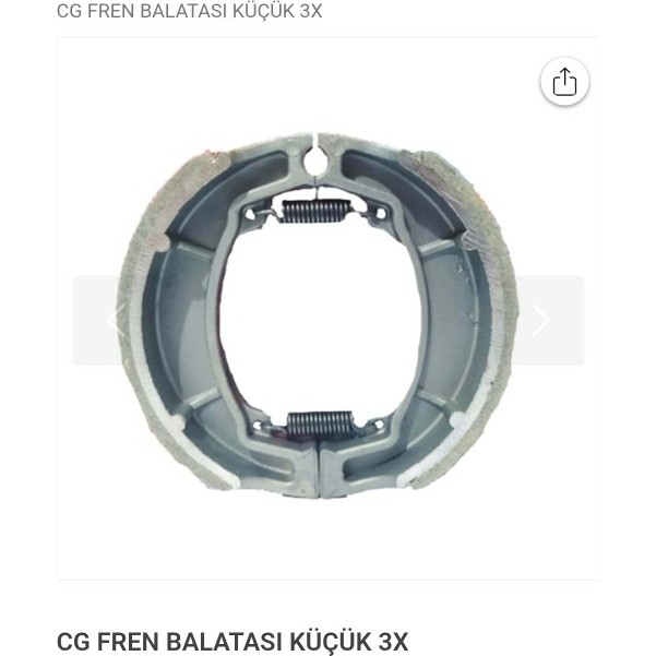 Topuz Motor Cg arka Fren Balatası çelik jant Büyük Kampana YBR Jantlar & Jant Aksesuarları Fiyatı