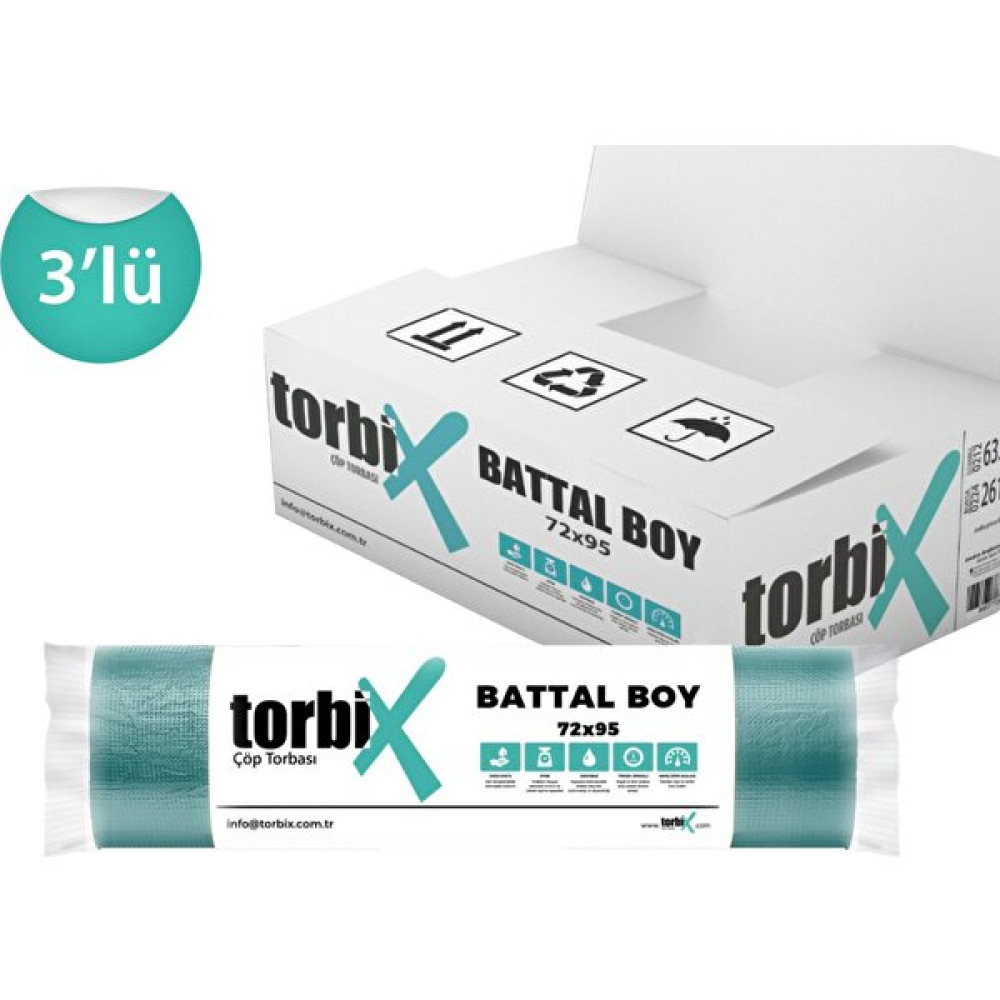 Torbix Battal Boy Çöp Torbası 72x95 cm Çöp Poşetleri Fiyatı