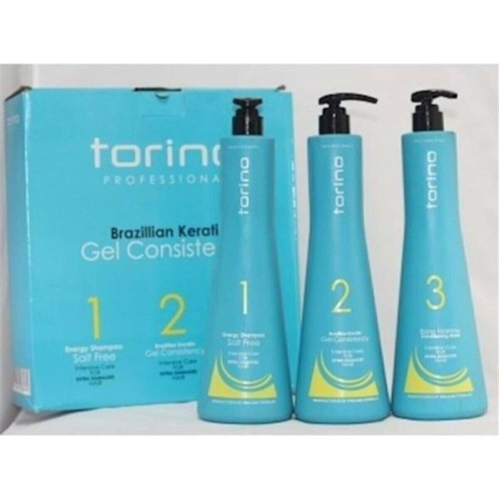 Torino Jel Keratin Brezilya Fönü Kalıcı Düzleştirme ve Bakım Seti 3X1100ML - Büyük - 1 Saç Bakım Maskeleri & Serumlar & Spreyler Fiyatı