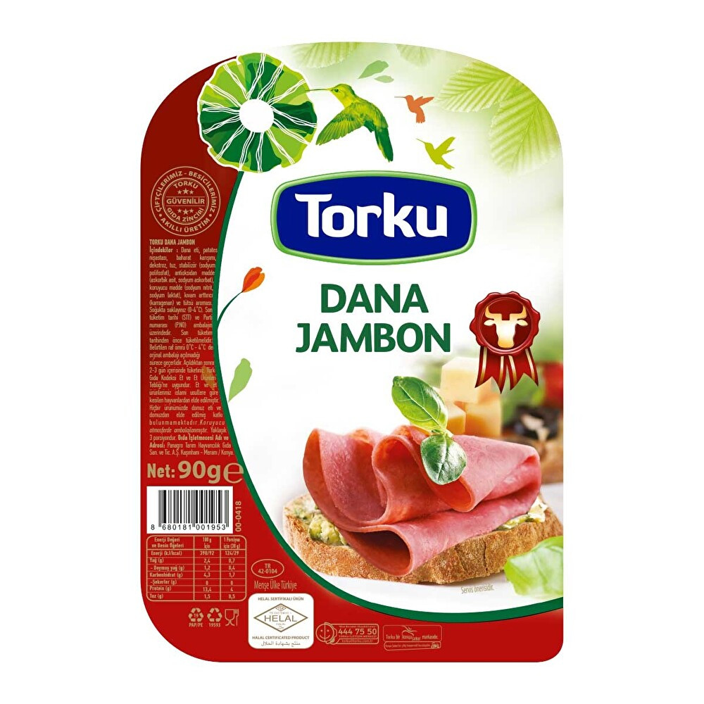 Torku Dilimli Dana Jambon 90 G Şarküteri Fiyatı