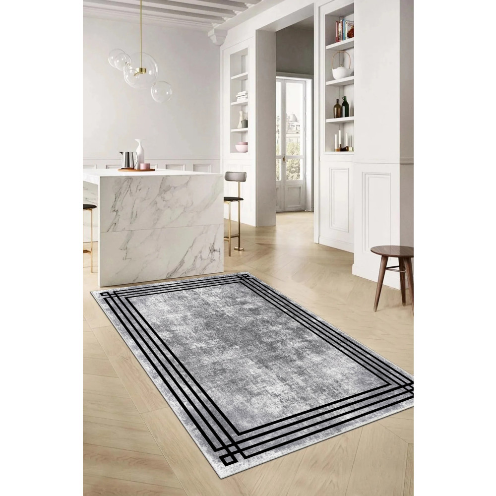Toronto Home Kesme Halı Desenli Dijital Baskı Yıkanabilir Kaymaz Taban İnce Salon Mutfak Çocuk Halısı Yolluk 100 x 160 Beden Kilim Fiyatı