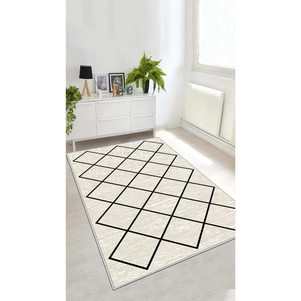 Toronto Home Kesme Halı Desenli Dijital Baskı Yıkanabilir Kaymaz Taban İnce Salon Mutfak Çocuk Halısı Yolluk 100 x 350 Beden Kilim Fiyatı