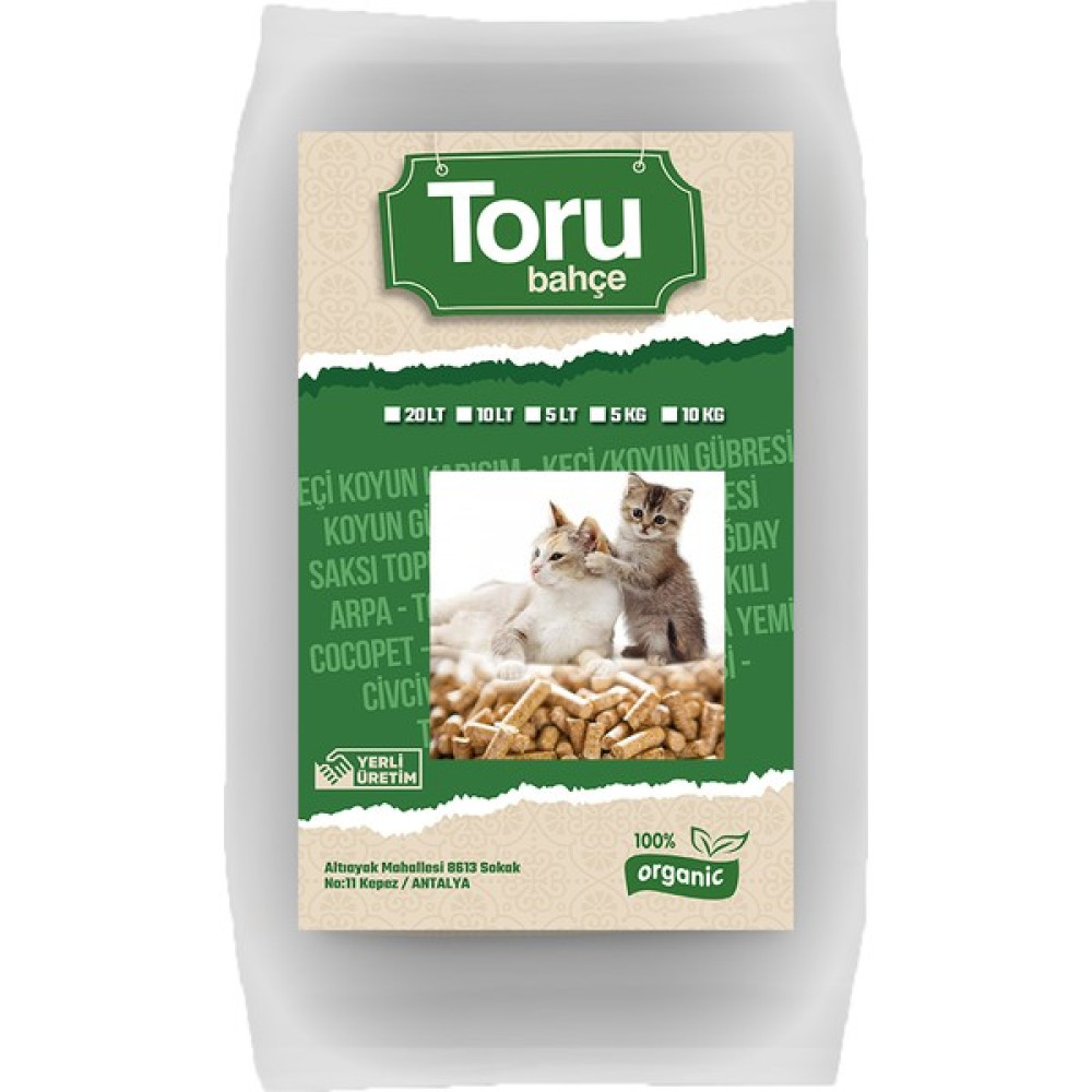 Toru Bahçe Doğal Kedi Kumu Çam Pellet 10 Lt 5/6 kg Evcil Hayvan Ürünleri Fiyatı