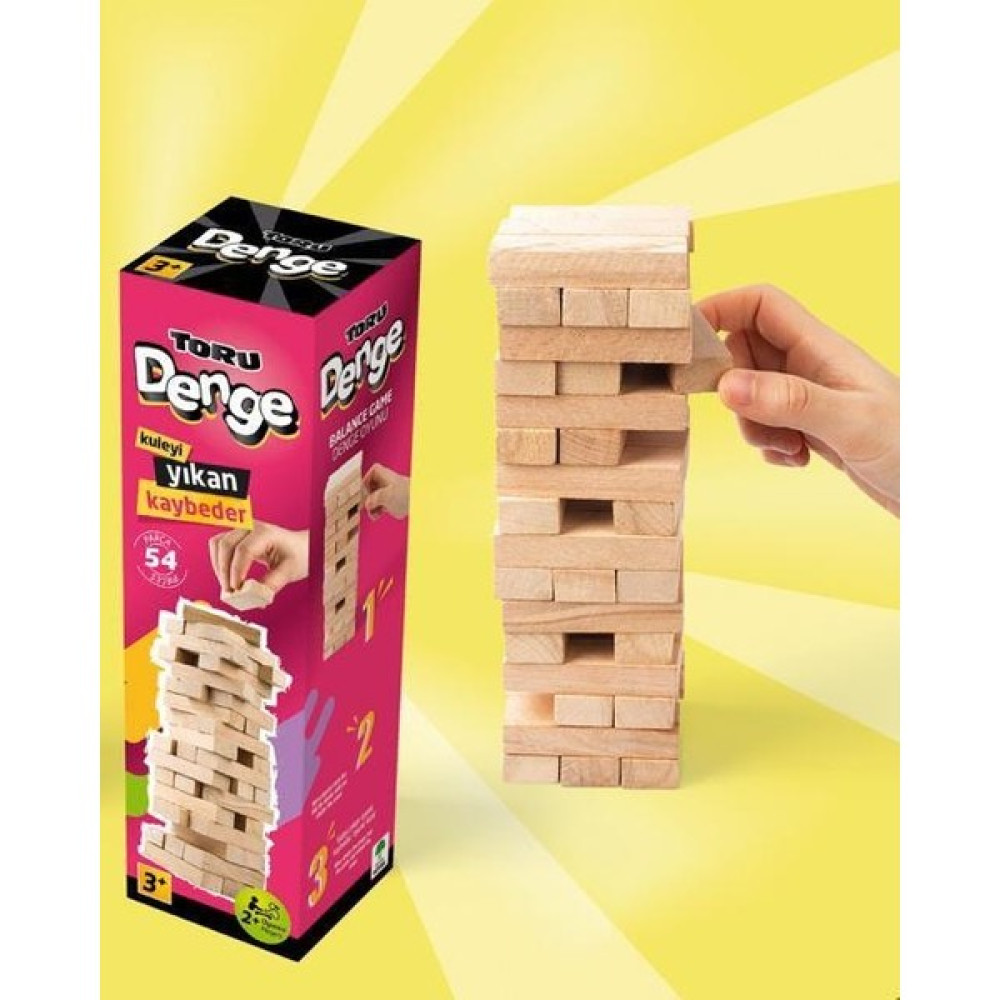 Toru Toys Torutoys Torutoys Ahşap Denge Blokları 54 Parça Bebek Oyuncakları Fiyatı