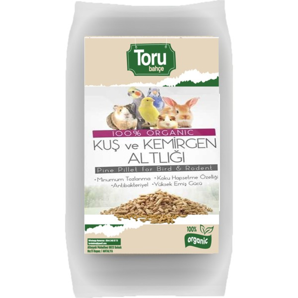 Torubahce 100% Organik Çam Pelet 10 Lt(5-6 Kg) Sürüngen /kuş ve Kedi Altlığı Evcil Hayvan Ürünleri Fiyatı