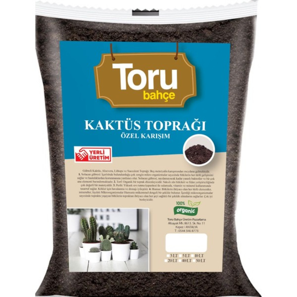 Torubahce Kaktüs Toprağı Özel Karışım 20 lt Bitki Fiyatı