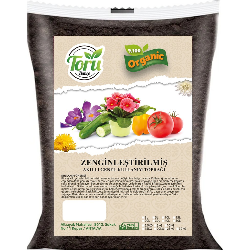 Torubahce Toru Bahçe Akıllı Toprak Torf 20 Lt Süper Karışım - yOK Bitki Fiyatı