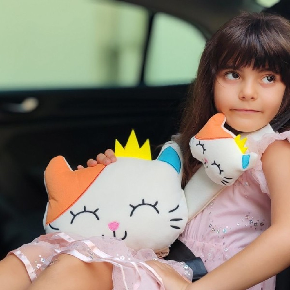 Tosbai Araba Boyun Yastığı ve Emniyet Kemeri Kılıfı Seti - Konforlu ve Güvenli Seyahat Aksesuarı - kedi Oto Boyaları Fiyatı