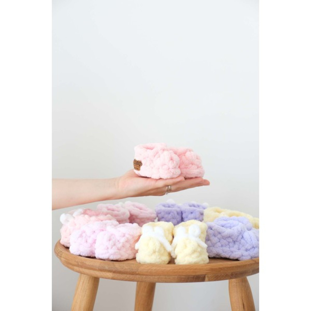 Tosbiq Baby Kız Bebek Için Örgü Sıcak Panduf El Yapımı Yumuşak Yeni Doğan Alize Puffy Ayakkabı Pembe Yavruağzı 0-3m Oeko Tex Sertifika By Tosbiq Ba... Bebek Ayakkabısı Fiyatı