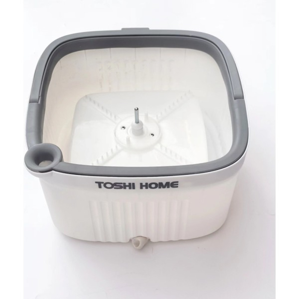 Toshi Temiz Su Ile Kirli Suyu Ayiran Otomatik Spin Mop + 2 Yedek Mikrofiber Bez - Gri Temizlik Malzemeleri Fiyatı