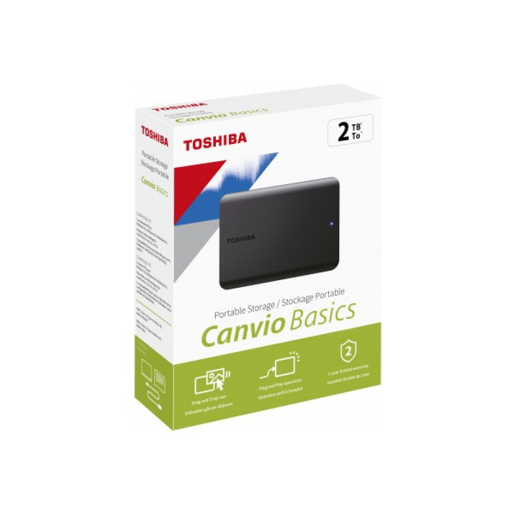 Toshiba 2tb Canvio Basics 2.5" Usb3.2 Toshıba HDTB520EK3AA (Usb2.0 Uyumlu) - Siyah Taşınabilir Hard Diskler Fiyatı