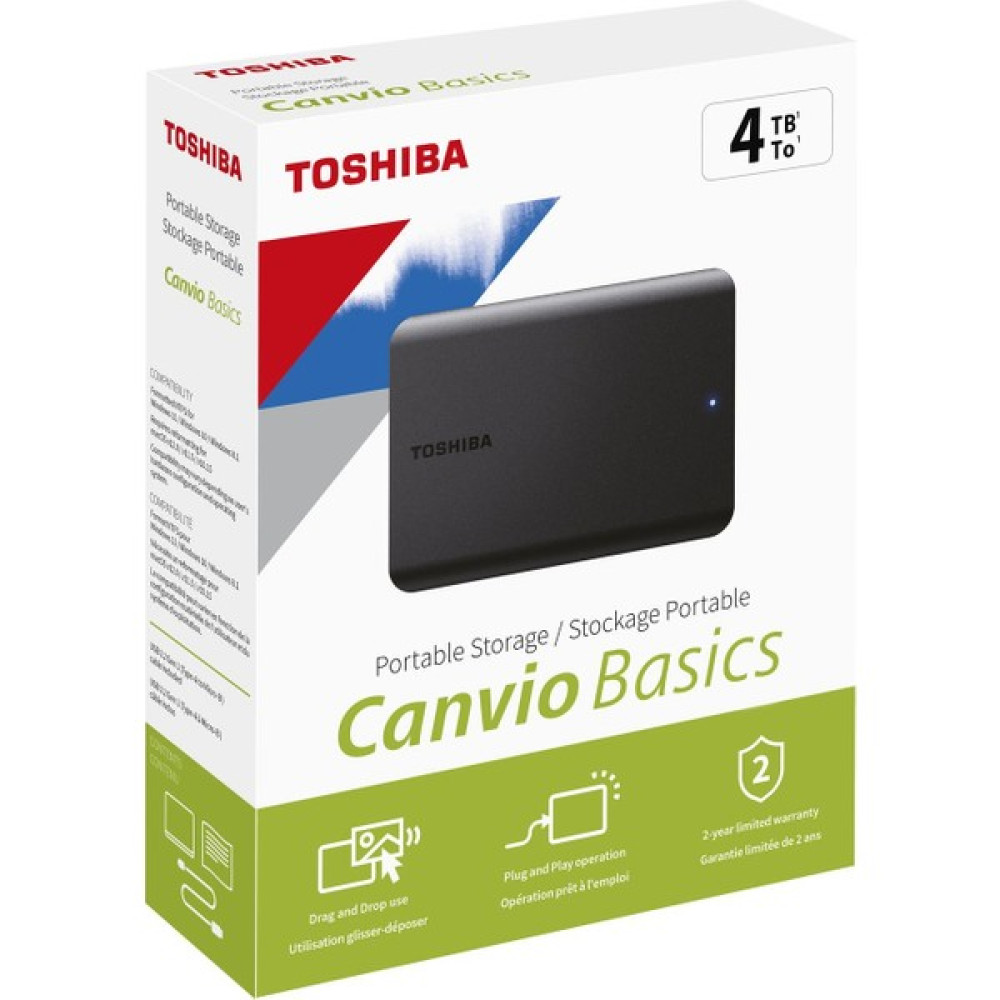 Toshiba 4TB Canvio Basics 2.5" USB3.2 TOSHIBA HDTB540EK3CA (USB2.0 Uyumlu) Taşınabilir Hard Diskler Fiyatı