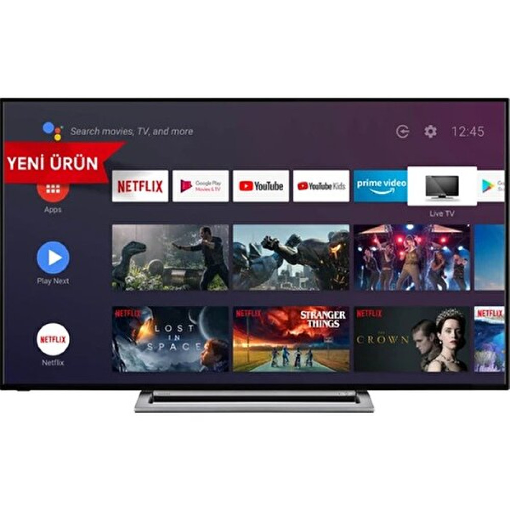 Toshiba 65UA3D63DT 65" 165 Ekran Uydu Alıcılı 4K Ultra HD Android Smart LED TV Televizyonlar Fiyatı