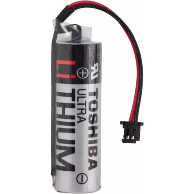 Toshiba ER6V 3.6V Siyah Soketli Plc, Cnc Lithium Pil Laptop Batarya Pil Fiyatı
