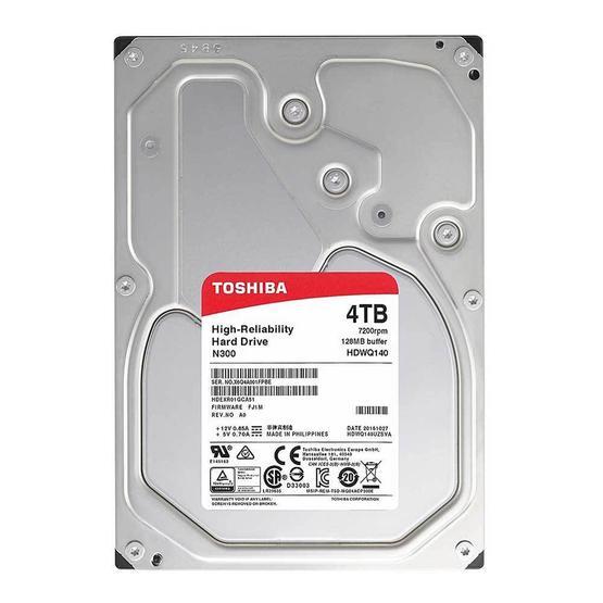 Toshiba N300 HDWQ140UZSVA 4 TB Dahili Hard Disk