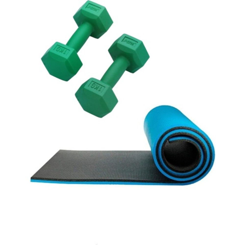 Tosima 8mm Pilates Matı 1 kg Dambıl Seti Yoga Matı Egzersiz Minderi Egzersiz Seti Pilates Seti Pilates Minderi Fiyatı