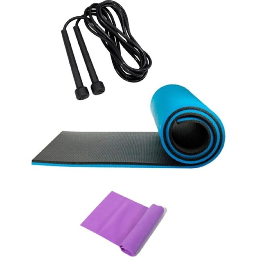 Tosima 8mm Pilates Matı Egzersiz Lastiği ve Atlama Ipi Seti Yoga Matı Egzersiz Minderi Pilates Minderi Fiyatı