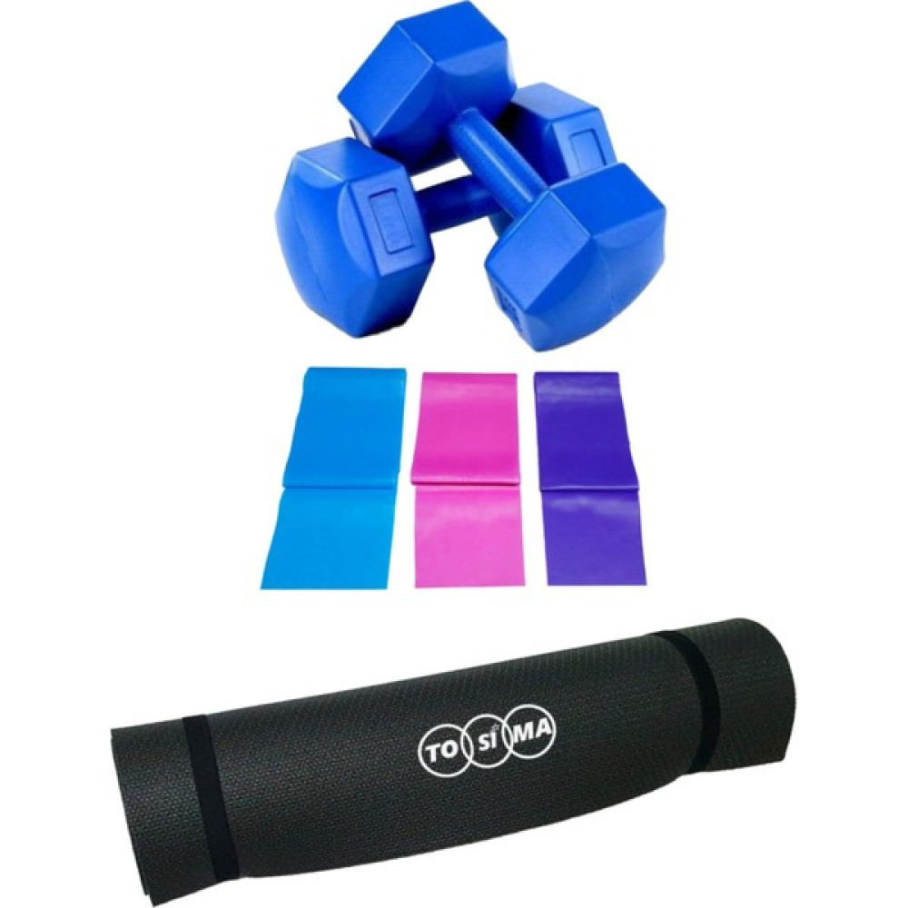 Tosima Parça Pilates Minderi Pilates Matı 1 kg Dambıl Pilates Direnç Lastiği Pilates Yoga Minderi Set Pilates Minderi Fiyatı