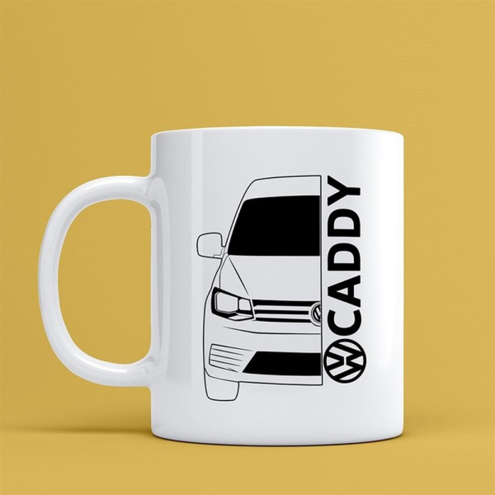 Tospikten Ww Caddy Tasarımlı Kupa 2 - Beyaz Fincan / Bardak / Kahve Takımı Fiyatı